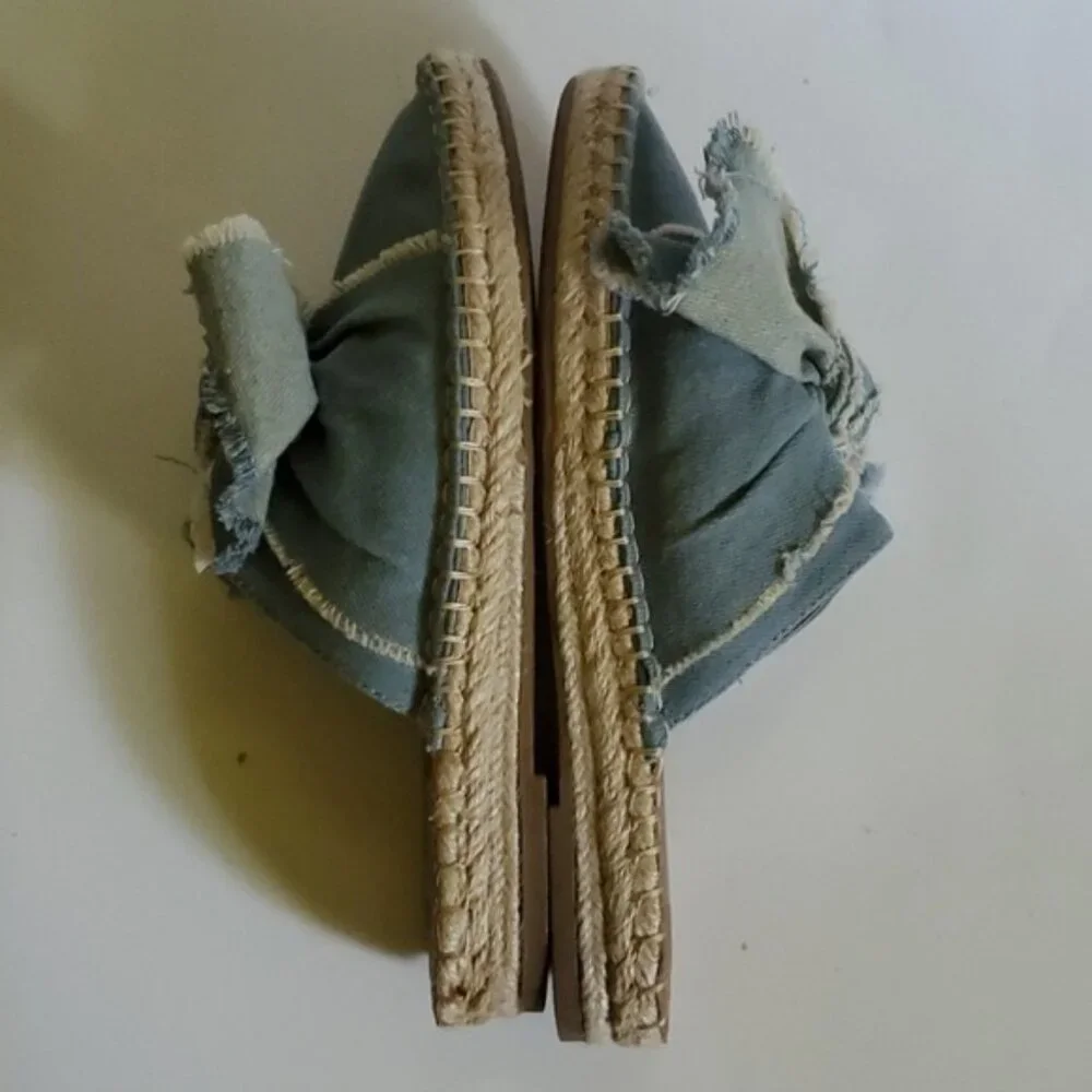 DV by Dolce Vita Espadrilles Sandals Blue Denim SHOES Women's WOMAN'S Size 6